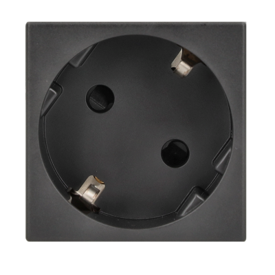 Simon Connect Gniazdo K45 schuko 16A/230V szary grafit K01/14 KONTAKT (K01/14)