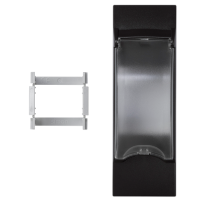 Simon Connect Płytka 45x135mm (3x K45) z pokr. do aparatury modułowej 2-pol. kanały Ofiblok ALK szary grafit KF03/14 KONTAKT (KF03/14)