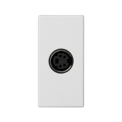 Simon Connect Płytka K45/2 gniazda S-Video 225x45mm + wkład zaciski śrubowe czysta biel K103B/9 KONTAKT (K103B/9)