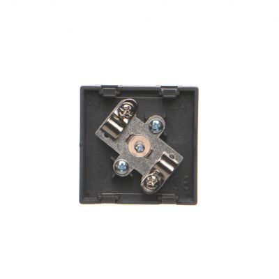 Simon Connect Płytka K45 gn. TV męskie 45x45mm + wkład szary grafit K120A/14 KONTAKT (K120A/14)