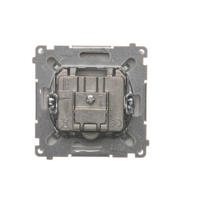 Simon Basic Gniazdo antenowe TV-DATA 1x wejście: 5–1000 MHz stal inox BMAD1.01/21 KONTAKT (BMAD1.01/21)