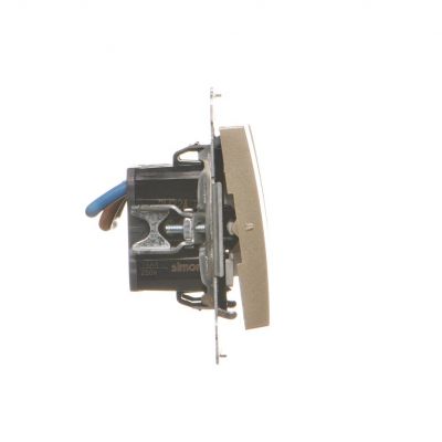 Simon 54 Łącznik dwubiegunowy podwójny 16A 250V zaciski śrubowe złoty mat DW22A.01/44 KONTAKT (DW22A.01/44)