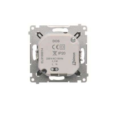 Simon 54 Oprawa oświetleniowa LED 230 V AC 1.1 W białe neutralne 4000 K antracyt DOSB.01/48 KONTAKT (DOSB.01/48)