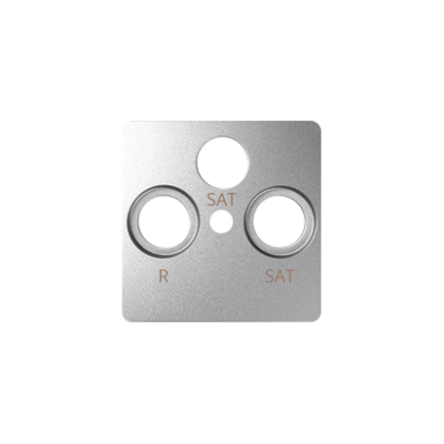 Simon 82 Pokrywa gniazda RTV-SAT-SAT aluminium 82038-93 KONTAKT (82038-93)