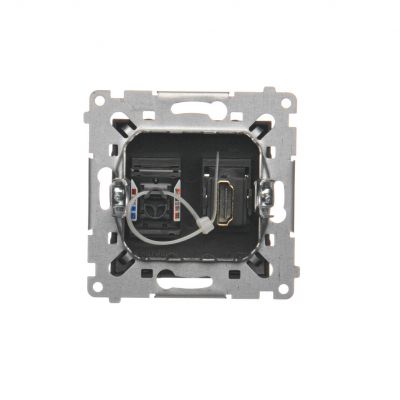Simon 54 Gniazdo HDMI + RJ45 kat.6. czarny DGHRJ45.01/49 KONTAKT (DGHRJ45.01/49)