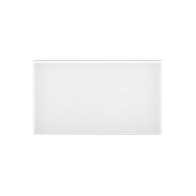 Simon 54 Touch Panel dotykowy S54 Touch 2 moduły 2 pola dotykowe pionowe + 2 pola dotykowe pionowe biała perła DSTR233/70 KONTAKT (DSTR233/70)