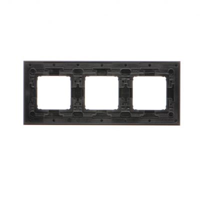 SIMON 54 NATURE WMDZ-0130xS-083 Ramka 3-krotna Nature-Metal, INOX DARK, IP20/IP44. (IP44-należy zast DRN3/83 KONTAKT (DRN3/83)