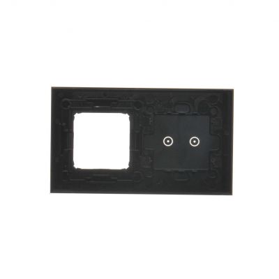 Simon 54 Touch Panel dotykowy S54 Touch 2 moduły 2 pola dotykowe poziome + 1 otwór na osprzęt S54 zastygła lawa DSTR220/73 KONTAKT (DSTR220/73)