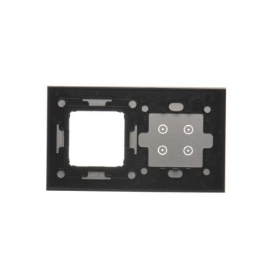 Simon 54 Touch Panel dotykowy S54 Touch 2 moduły 4 pola dotykowe + 1 otwór na osprzęt S54 srebrna mgła DSTR240/71 KONTAKT (DSTR240/71)