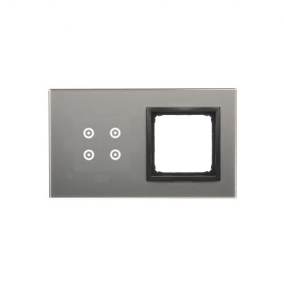 Simon 54 Touch Panel dotykowy S54 Touch 2 moduły 4 pola dotykowe + 1 otwór na osprzęt S54 burzowa chmura DSTR240/72 KONTAKT (DSTR240/72)