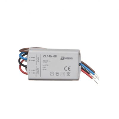 Simon 54 Zasilacz LED natynkowy 14V DC 8W ZL14N-08 KONTAKT (ZL14N-08)