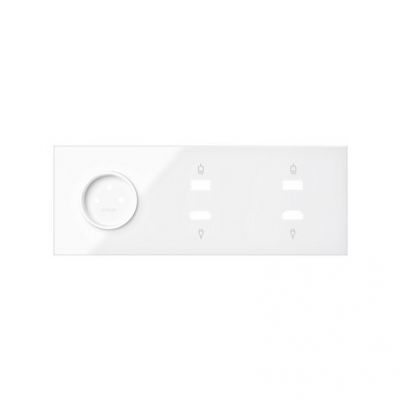 Simon 100 Panel 3-krotny: 1 gniazdo + 1 HDMI + 1 USB + 1 HDMI + 1 USB biały 10020318-130 KONTAKT (10020318-130)