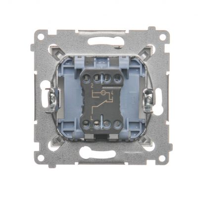Simon 54 Łącznik schodowy z podświetleniem LED 16A 250V zaciski śrubowe brąz mat DW6AL.01/46 KONTAKT (DW6AL.01/46)