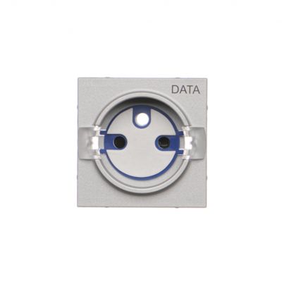 Simon 55 Pokrywa gniazda wtyczkowego pojedynczego z kluczem DATA do: SGZ1CM/ SGZ1M Aluminium mat TGD1ZP/143 KONTAKT (TGD1ZP/143)