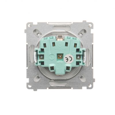 Simon Basic Gniazdo wtyczkowe Schuko do wersji IP44 z przesłonami 16A 250Vzaciski śrubowe biały BMGSZ1BZ.01/11 BMGSz1Bz.01/11 KONTAKT (BMGSz1Bz.01/11)