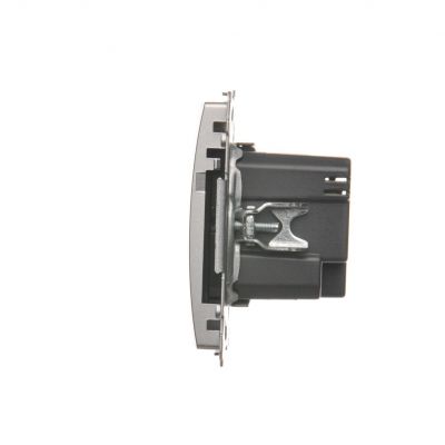 Simon Basic Ładowarka 2 x USB 2.1 A 5V DC 230V srebrny mat BMC2USB.01/43 KONTAKT (BMC2USB.01/43)