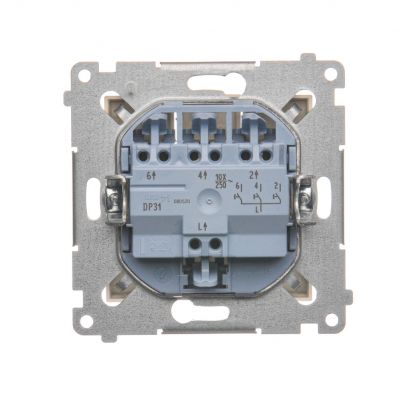 Simon 54 Przycisk potrójny 10A 250V szybkozłączka kremowy DP31.01/41 KONTAKT (DP31.01/41)