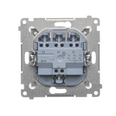 Simon 54 Przycisk potrójny 10A 250V szybkozłączka złoty mat DP31.01/44 KONTAKT (DP31.01/44)