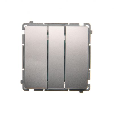 Simon Basic Łącznik potrójny 10A 250V szybkozłączka srebrny mat BMW31.01/43 KONTAKT (BMW31.01/43)