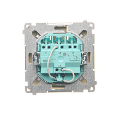 Simon Basic Łącznik potrójny z podświetleniem LED 10A 250V szybkozłączka beż BMW31L.01/12 KONTAKT (BMW31L.01/12)