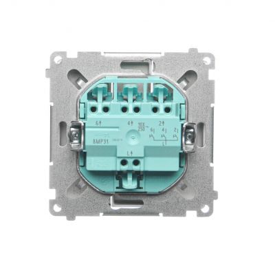 Simon Basic Przycisk potrójny 10A 250V szybkozłączka satynowy BMP31.01/29 KONTAKT (BMP31.01/29)