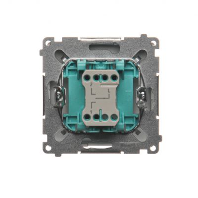 Simon Basic Łącznik roletowy trójpozycyjny 1-0-2 srebrny mat BMZW1K.01/43 KONTAKT (BMZW1K.01/43)