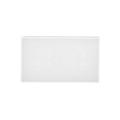 Simon 54 Touch Panel dotykowy S54 Touch 2 moduły 4 pola dotykowe + 4 pola dotykowe biała perła DSTR244/70 KONTAKT (DSTR244/70)