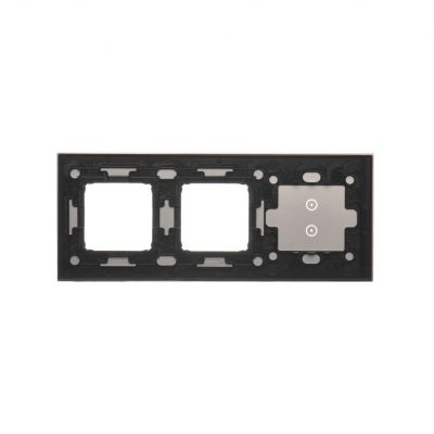 Simon 54 Touch Panel dotykowy S54 Touch 3 moduły 2 pola dotykowe pionowe + 2 otwory na osprzęty S54 burzowa chmura DSTR3300/72 KONTAKT (DSTR3300/72)