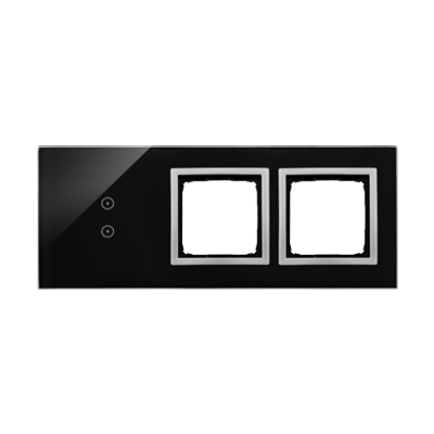 Simon 54 Touch Panel dotykowy S54 Touch 3 moduły 2 pola dotykowe pionowe + 2 otwory na osprzęty S54 księżycowa lawa DSTR3300/74 KONTAKT (DSTR3300/74)