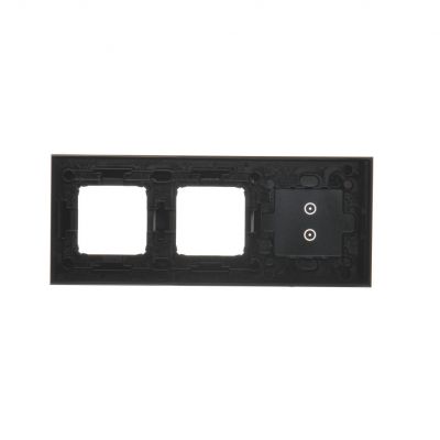 Simon 54 Touch Panel dotykowy S54 Touch 3 moduły 2 pola dotykowe pionowe + 2 otwory na osprzęty S54 księżycowa lawa DSTR3300/74 KONTAKT (DSTR3300/74)