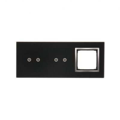 Simon 54 Touch Panel dotykowy S54 Touch 3 moduły 2 pola dotykowe poziome + 2 pola dotykowe poziome + 1 otwór na osprzęt S54 księżycowa lawa DSTR3220/74 KONTAKT (DSTR3220/74)