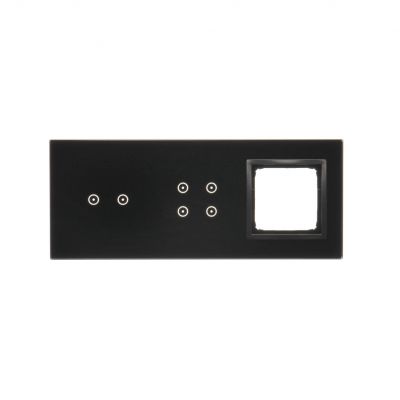 Simon 54 Touch Panel dotykowy S54 Touch 3 moduły 2 pola dotykowe poziome + 4 pola dotykowe + 1 otwór na osprzęt S54 zastygła lawa DSTR3240/73 KONTAKT (DSTR3240/73)