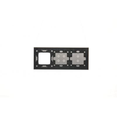Simon 54 Touch Panel dotykowy S54 Touch 3 moduły 2 pola dotykowe pionowe + 4 pola dotykowe + 1 otwór na osprzęt S54 srebrna mgła DSTR3340/71 KONTAKT (DSTR3340/71)