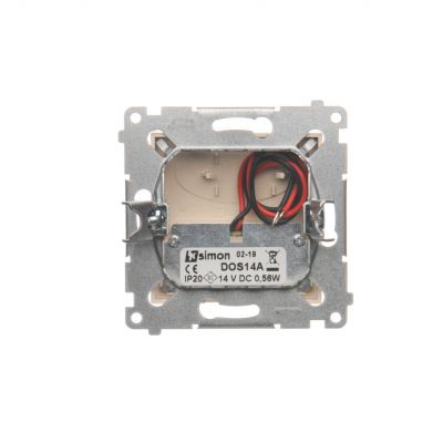 Simon 54 Oprawa oświetleniowa LED 14 V DC 0.56 W białe zimne 5900 K kremowy !Wymagany zasilacz 14V DOS14A.01/41 KONTAKT (DOS14A.01/41)