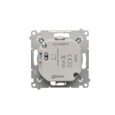 Simon 54 Oprawa oświetleniowa LED 230 V AC 1.1 W białe zimne 5900 K srebrny mat DOSA.01/43 KONTAKT (DOSA.01/43)