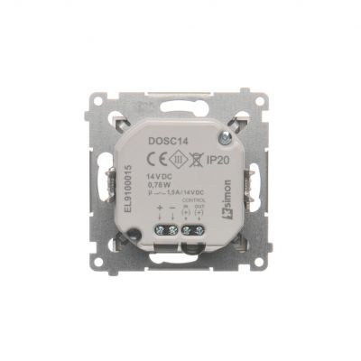 Simon 54 Oprawa oświetleniowa LED biały. z czujnikiem 14 V DC 064 W białe zimne 5900 K brąz mat !Wymagany zasilacz 14V DOSC14A.01/46 KONTAKT (DOSC14A.01/46)
