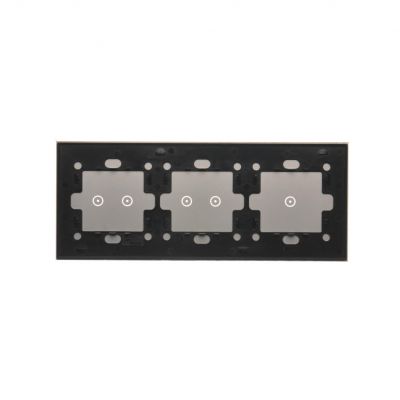 Simon 54 Touch Panel dotykowy S54 Touch 3 moduły 1 pole dotykowe + 2 pola dotykowe poziome + 2 pola dotykowe poziome srebrna mgła DSTR3122/71 KONTAKT (DSTR3122/71)