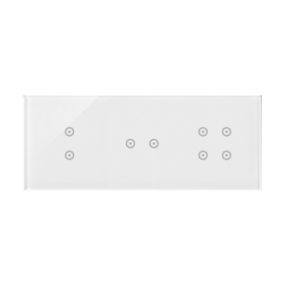 Simon 54 Touch Panel dotykowy S54 Touch 3 moduły 2 pola dotykowe pionowe + 2 pola dotykowe poziome + 4 pola dotykowe biała perła DSTR3324/70 KONTAKT (DSTR3324/70)