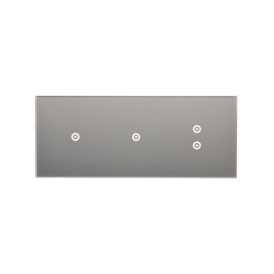 Simon 54 Touch Panel dotykowy S54 Touch 3 moduły 1 pole dotykowe + 1 pole dotykowe + 2 pola dotykowe pionowe srebrna mgła DSTR3113/71 KONTAKT (DSTR3113/71)