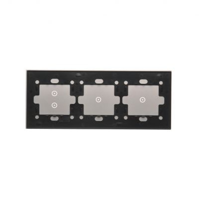 Simon 54 Touch Panel dotykowy S54 Touch 3 moduły 1 pole dotykowe + 1 pole dotykowe + 2 pola dotykowe pionowe srebrna mgła DSTR3113/71 KONTAKT (DSTR3113/71)