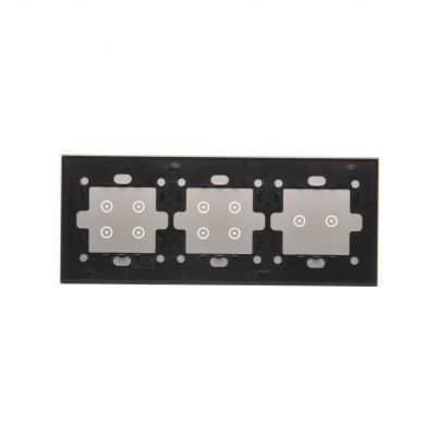 Simon 54 Touch Panel dotykowy S54 Touch 3 moduły 2 pola dotykowe poziome + 4 pola dotykowe + 4 pola dotykowe srebrna mgła DSTR3244/71 KONTAKT (DSTR3244/71)
