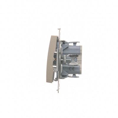 Simon 54 Łącznik schodowy bez piktogramu 10A 250V szybkozłączka złoty mat DW6.01/X/44 KONTAKT (DW6.01/X/44)