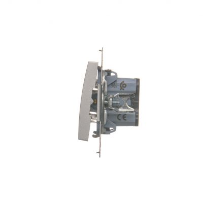 Simon 54 Łącznik schodowy bez piktogramu 16A 250V zaciski śrubowe srebrny mat DW6A.01/X/43 KONTAKT (DW6A.01/X/43)