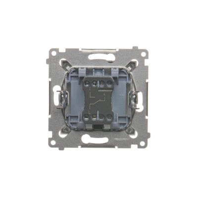 Simon 54 Łącznik schodowy bez piktogramu 16A 250V zaciski śrubowe srebrny mat DW6A.01/X/43 KONTAKT (DW6A.01/X/43)