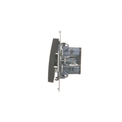 Simon 54 Łącznik schodowy bez piktogramu 16A 250V zaciski śrubowe antracyt DW6A.01/X/48 KONTAKT (DW6A.01/X/48)