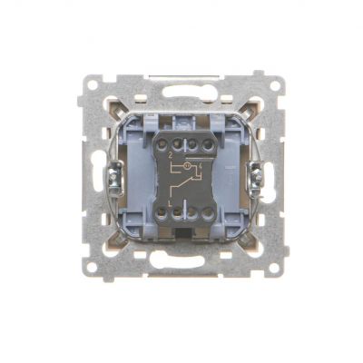Simon 54 Łącznik schodowy z podświetleniem LED bez piktogramu 16A 250V zaciski śrubowe kremowy DW6AL.01/X/41 KONTAKT (DW6AL.01/X/41)