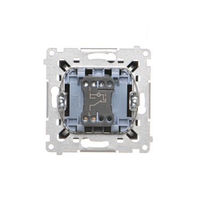 Simon 54 Łącznik schodowy z podświetleniem LED bez piktogramu 16A 250V zaciski śrubowe brąz mat DW6AL.01/X/46 KONTAKT (DW6AL.01/X/46)