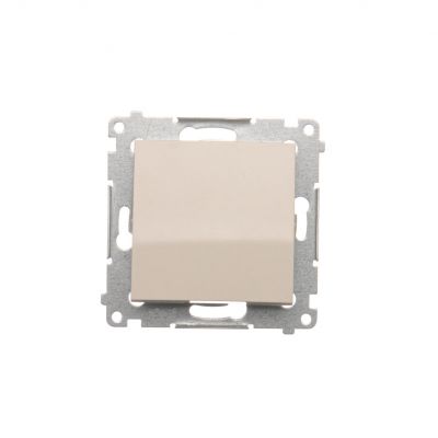 Simon 54 Łącznik krzyżowy bez piktogramu 10A 250V szybkozłączka kremowy DW7.01/X/41 KONTAKT (DW7.01/X/41)