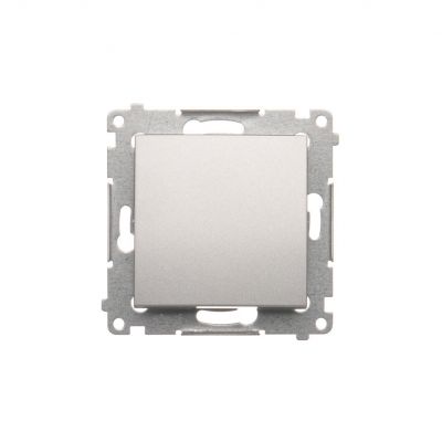 Simon 54 Łącznik krzyżowy bez piktogramu 10A 250V szybkozłączka srebrny mat DW7.01/X/43 KONTAKT (DW7.01/X/43)