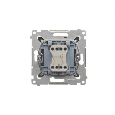 Simon 54 Łącznik krzyżowy bez piktogramu 10A 250V szybkozłączka brąz mat DW7.01/X/46 KONTAKT (DW7.01/X/46)